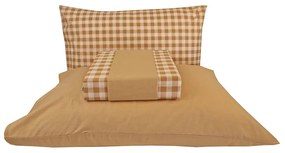 Σεντόνια Carla (Σετ 3τμχ) Beige Astron Μονό 175x260cm 100% Βαμβάκι