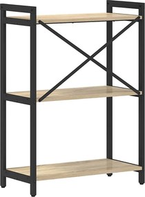 vidaXL Ράφι Βιβλίων Δρύς Sonoma 60 x 30 x 85 cm Επεξεργασμένο ξύλο