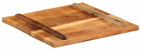 vidaXL Επιφάνεια Τραπεζιού Τετρ.60x60 εκ 25-27 χιλ Μασίφ Ανακ. Ξύλο