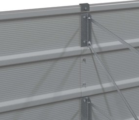 vidaXL Γλάστρα Ανοιχτό γκρι 320 x 80 x 45 cm Ατσάλι