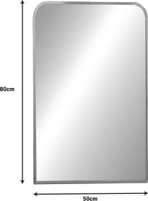 Καθρέπτης Classy pakoworld χρυσό αλουμίνιο 50x2.5x80εκ