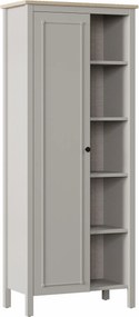 Βιβλιοθήκη Γκρι / Δρυς PEBEN 71x39.5x179.5