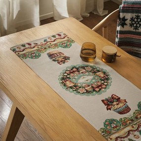 Runner Χριστουγεννιάτικο 212 Multi Gofis Home 40X90