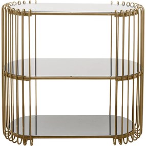 Console Wire Brass 81x78cm - Χρυσό