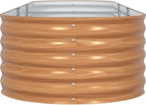 vidaXL Ανεβασμένο Κρεβάτι Καφέ 320 x 80 x 44 cm Ατσάλι