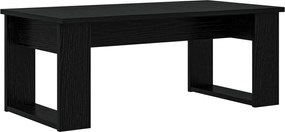 vidaXL Σετ Τραπεζιού Για Καφέ 2 pcs Μαύρη Οξυά Επεξεργασμένο ξύλο