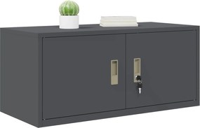 vidaXL Ντουλάπι αποθήκευσης Ανθρακί 90 x 40 x 40 εκ Ατσάλι