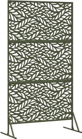 vidaXL Οθόνη Ιδιωτικότητας Ελιά 100 x 50 x 180 εκ. Ατσάλι