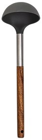 Estia 01-2626 Κουταλα Βαθια Stone Ναιλον 30cm με Ξυλινη Λαβη