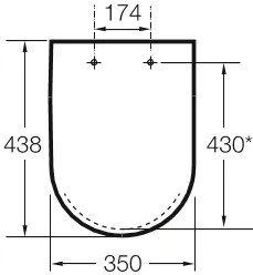 Κάλυμμα λεκάνης Roca Debba