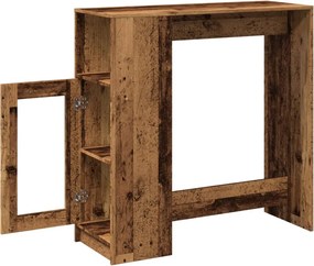 vidaXL Τραπέζι Μπαρ με Ράγες 101x40x103,5 εκ. Επεξεργ. Ξύλο