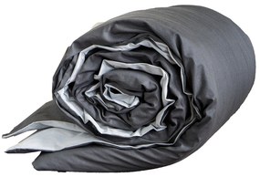 Παπλωματοθήκη Υπέρδιπλη (220x240) 2 Όψεων Nima Colors AW2024 SHINY GREY/MIDNIGHT GREY