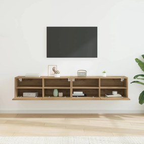 vidaXL Βάσεις τηλεόρασης 2 pcs Artisan Oak Επεξεργασμένο ξύλο