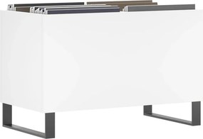 vidaXL Έπιπλο Δίσκων Λευκό 74,5 x 38 x 48 εκ. από Επεξεργασμένο Ξύλο