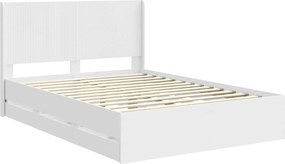 vidaXL Καλάθι με αποθήκη και κεφαλάρι Λευκό 140 x 190 cm