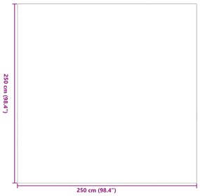 vidaXL Υπαίθριο Χαλί 'ARAKIL' Γκρι 250x250 εκ PP