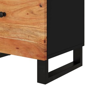 vidaXL Κομοδίνο 50 x 33 x 60 εκ. Μασίφ Ξύλο Ακακίας &amp; Επεξεργ. Ξύλο