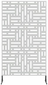 vidaXL Οθόνη Ιδιωτικότητας Γκρι 100 x 50 x 180 εκ. Ατσάλι