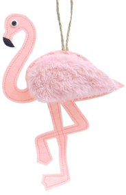 Χριστουγεννιάτικο Στολίδι Φλαμίνγκο Ροζ 14x21cm 10854