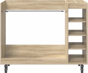 vidaXL Ντουλάπι Γκολφ με τροχούς Sonoma Δρυς 120 x 45 x 98 εκ