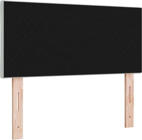 vidaXL LED κεφαλάρι Ανοιχτό γκρι 90 cm Βελούδο