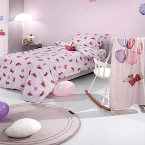 Σετ Κούνιας Enjoy 3τμχ Pinky Saint Clair 100% Cotton