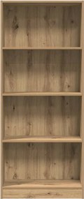 vidaXL Βιβλιοθήκη Αρτισιανή Δρυς 60x24x143 εκ. από Επεξεργασμένο Ξύλο
