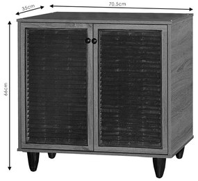 Παπουτσοθήκη-ντουλάπι Ronan χρώμα wenge 70.5x35x66εκ 70.5x35x66 εκ.