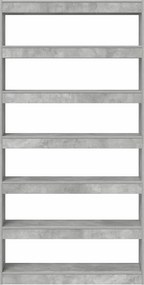 vidaXL Βιβλιοθήκη 6 επιπέδων 100 x 30 x 198 εκ. Επεξεργασμένο Ξύλο