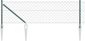 vidaXL Στύλος Περιφράξεων Πράσινο 0,8 x 25 μ (60 x 60 mm διχτυωτό)