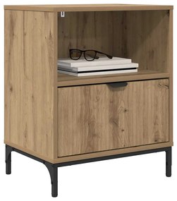 vidaXL Κομοδίνα 2 pcs artisan δρυς 49 x 36 x 61 εκ Επεξεργασμένο ξύλο