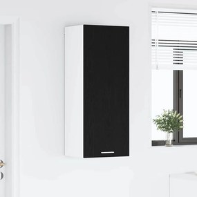 vidaXL Κρεμαστό ντουλάπι Μαύρη Οξυά 40 x 31 x 100 εκ.