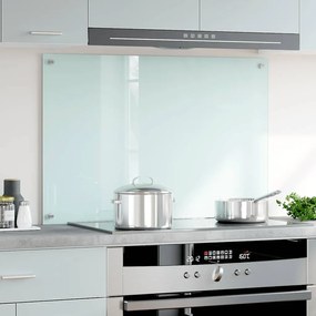 vidaXL Πλάτη Κουζίνας Λευκή 90 x 60 εκ. από Ψημένο Γυαλί