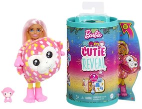 Κούκλα Barbie Chelsea Cutie Reveal Ζωάκια Ζούγκλας HKR14 Multi Mattel