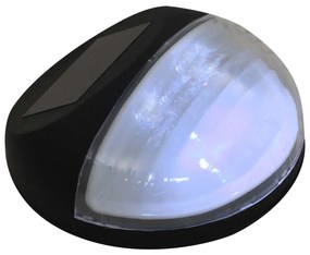 vidaXL Φωτιστικά Εξωτερικού Χώρου Επιτοίχια 12 τεμ LED Στρογγυλά Μαύρα