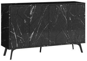 Μπουφές Dune 776HMS2505 123x35x77,4cm Black-Marble