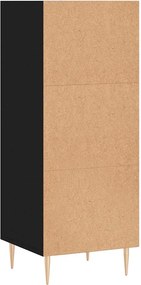 vidaXL Ντουλάπι Μαύρο 34,5x32,5x90 εκ. Επεξεργασμένο Ξύλο