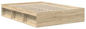 vidaXL Πλαίσιο Κρεβατιού Sonoma Δρυς 140x200 εκ.