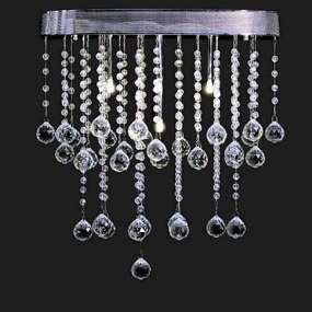 Φωτιστικό Οροφής Crystal C6010 Clear Crystal, Metal