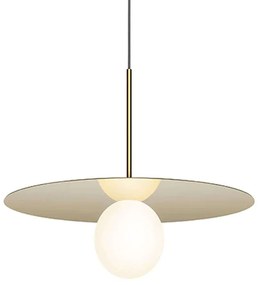 Φωτιστικό Οροφής Bola Disc 18 10674 45,7x12,7cm Dim Led 390lm 6W Brass Pablo Designs