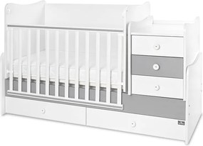 BED MAXI PLUS NEW 70/160 WHITE/STONE GREY