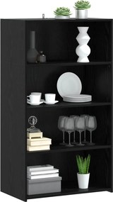 vidaXL Highboard Μαύρη Δρυς 70 x 41 x 124 εκ. Επεξεργασμένο Ξύλο