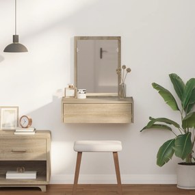 vidaXL Κρεμαστό τραπέζι ντυσίματος δρυός Sonoma 60x40x70 εκ.
