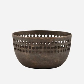 Διακοσμητικό Μπωλ - Βάση Ρεσώ Perfo 205850933 4x8,5cm Antique Brass House Doctor Metal