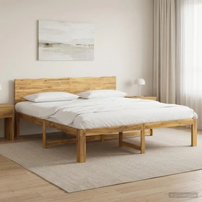 vidaXL Διπλό Κρεβάτι με Κεφαλάρι ROSTOCK Λευκό 200 x 200 cm