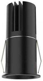 Σποτ Χωνευτό Led S210 9W 3000K 630lm 4,5x9,6cm Black Στρόγγυλο