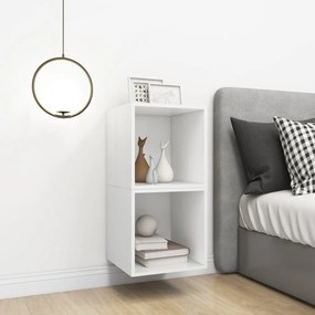 vidaXL Ντουλάπια Τοίχου 2 τεμ. Λευκά 37 x 37 x 37 εκ. από Επεξ. Ξύλο