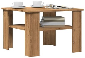 Τραπεζάκι σαλονιού Artisan Oak 60x60x42 cm Κατασκευασμένο ξύλο - Καφέ
