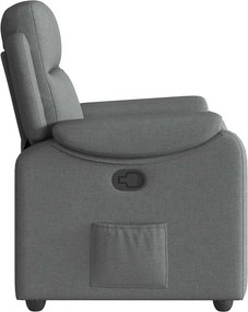 vidaXL Πολυθρόνα Ανακλινόμενη Σκούρο Γκρι Υφασμάτινη