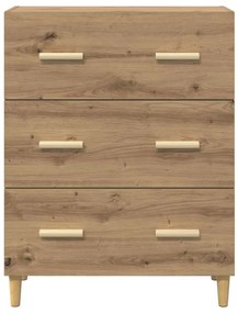 vidaXL Πλαϊνό γραφείο artisan δρυς 34 x 69.5 x 90 εκ